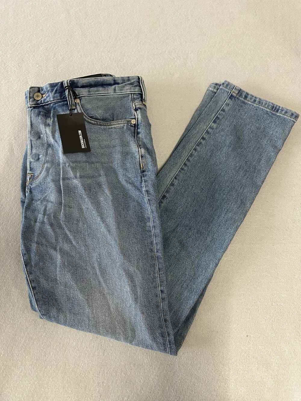 Buck Mason Maverick Slim Jean Light Wash Men's Sz 34 MSRP $148 NWT-[BA18]